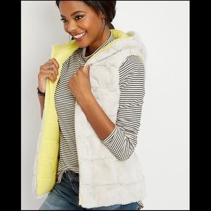 Maurices Reversible Fur Vest